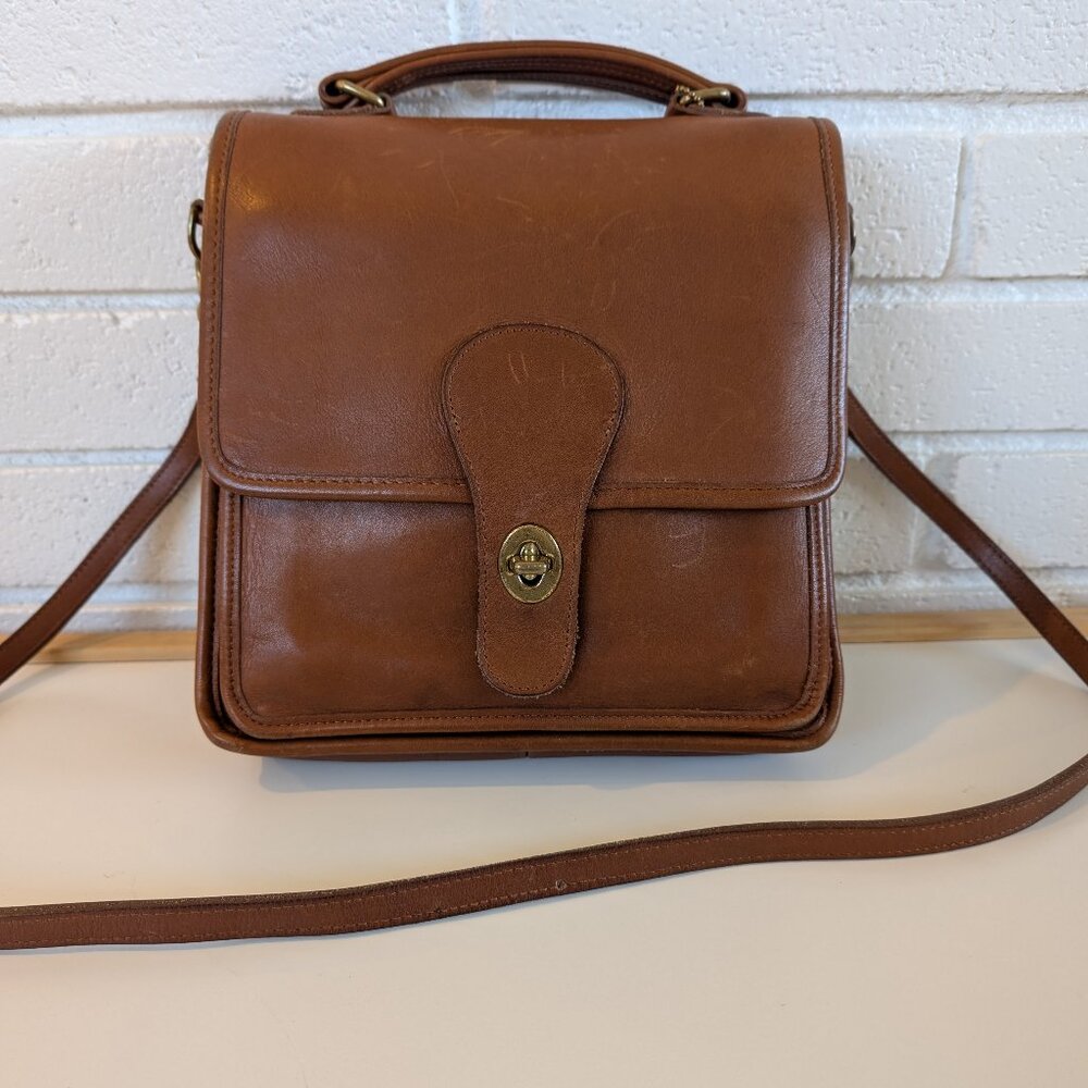 Vintage Coach Station Bag 5130 British Tan United States Handbag Purse